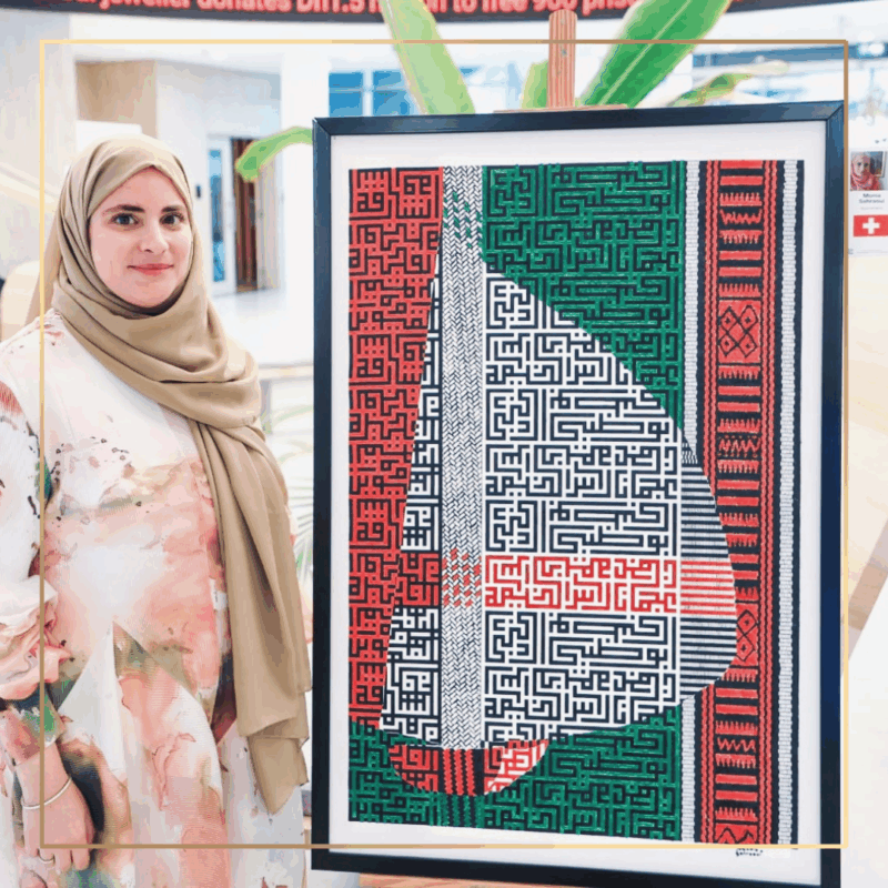 From architecture to the art world: Monia, a lover of painting and calligraphy